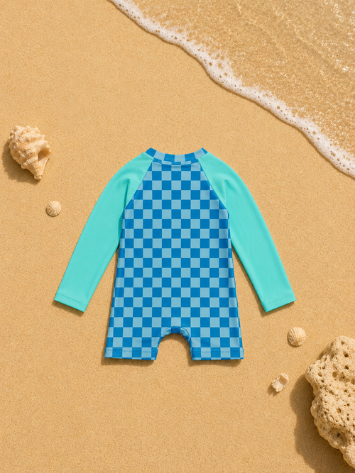 Bali Blue Boys Swim Rash Guard☀️