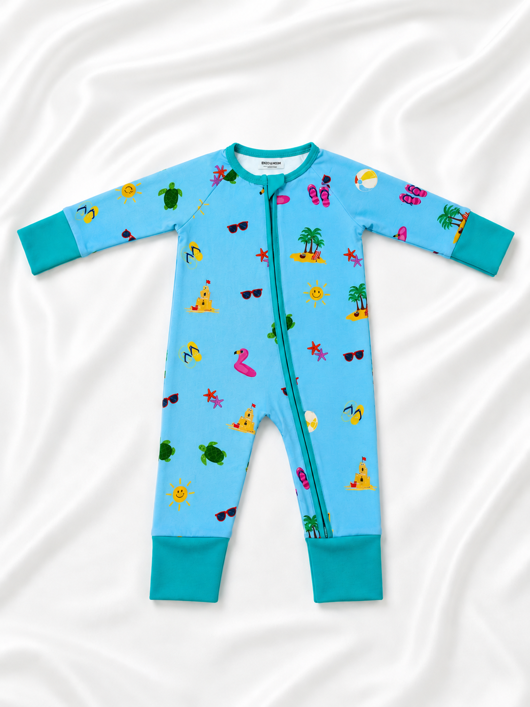 Beach Day Dreams Bamboo Zipper Pajama🌞
