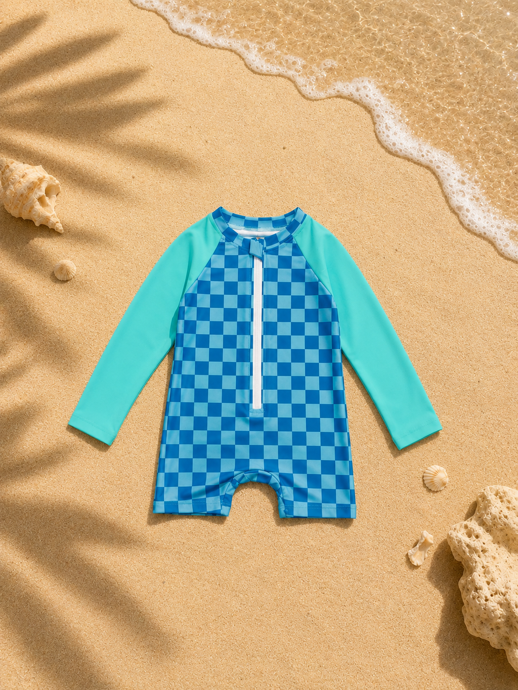 Bali Blue Boys Swim Rash Guard☀️