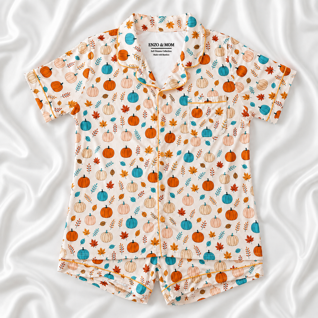 Pumpkin Dreams Mommy & Me Bamboo Pajama Bundle