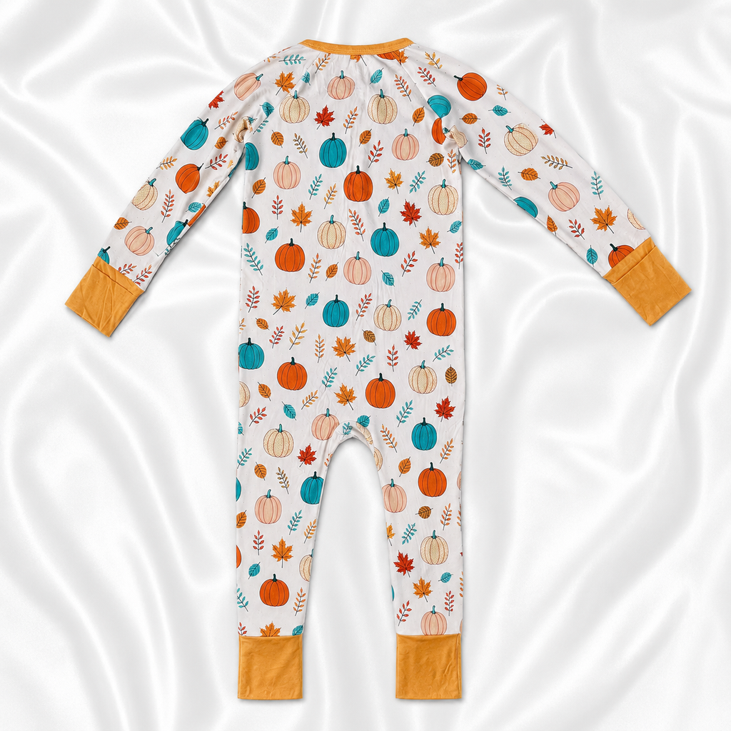 Pumpkin Dreams Bamboo Zippy – Baby