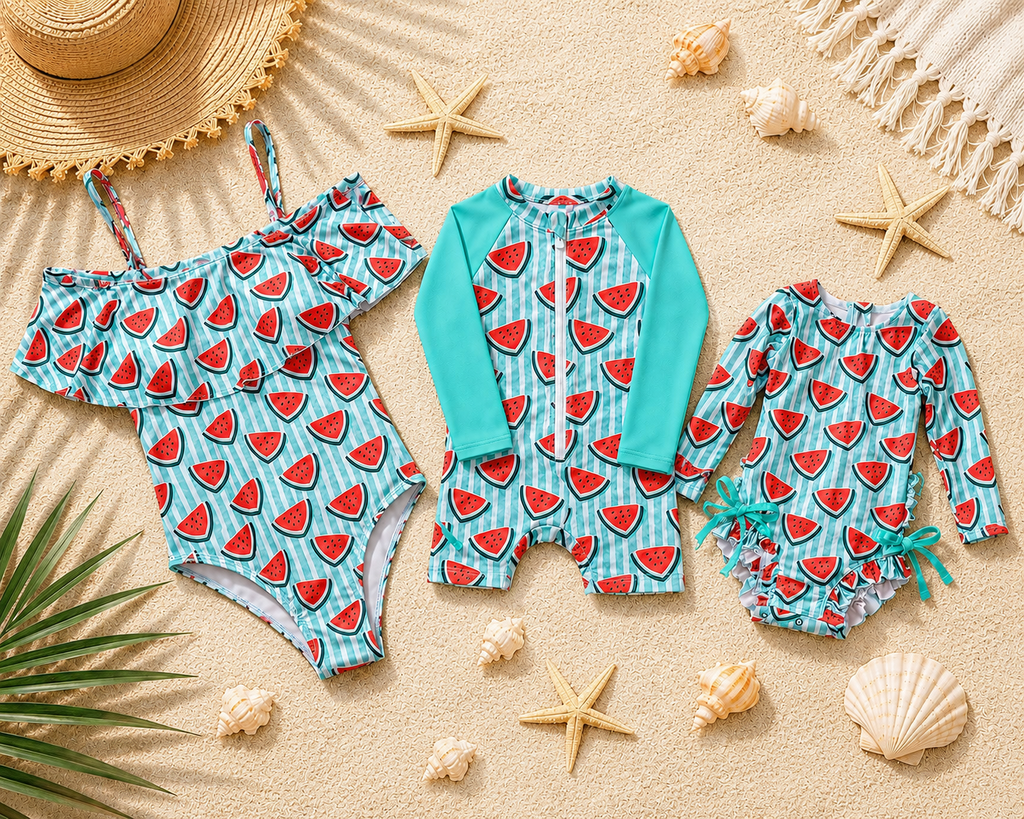 Boys Rash Guard Swimsuit | Melon Kiss ☀️