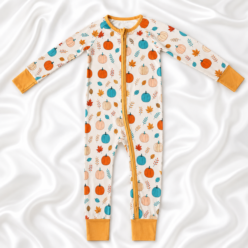 Pumpkin Dreams Mommy & Me Bamboo Pajama Bundle