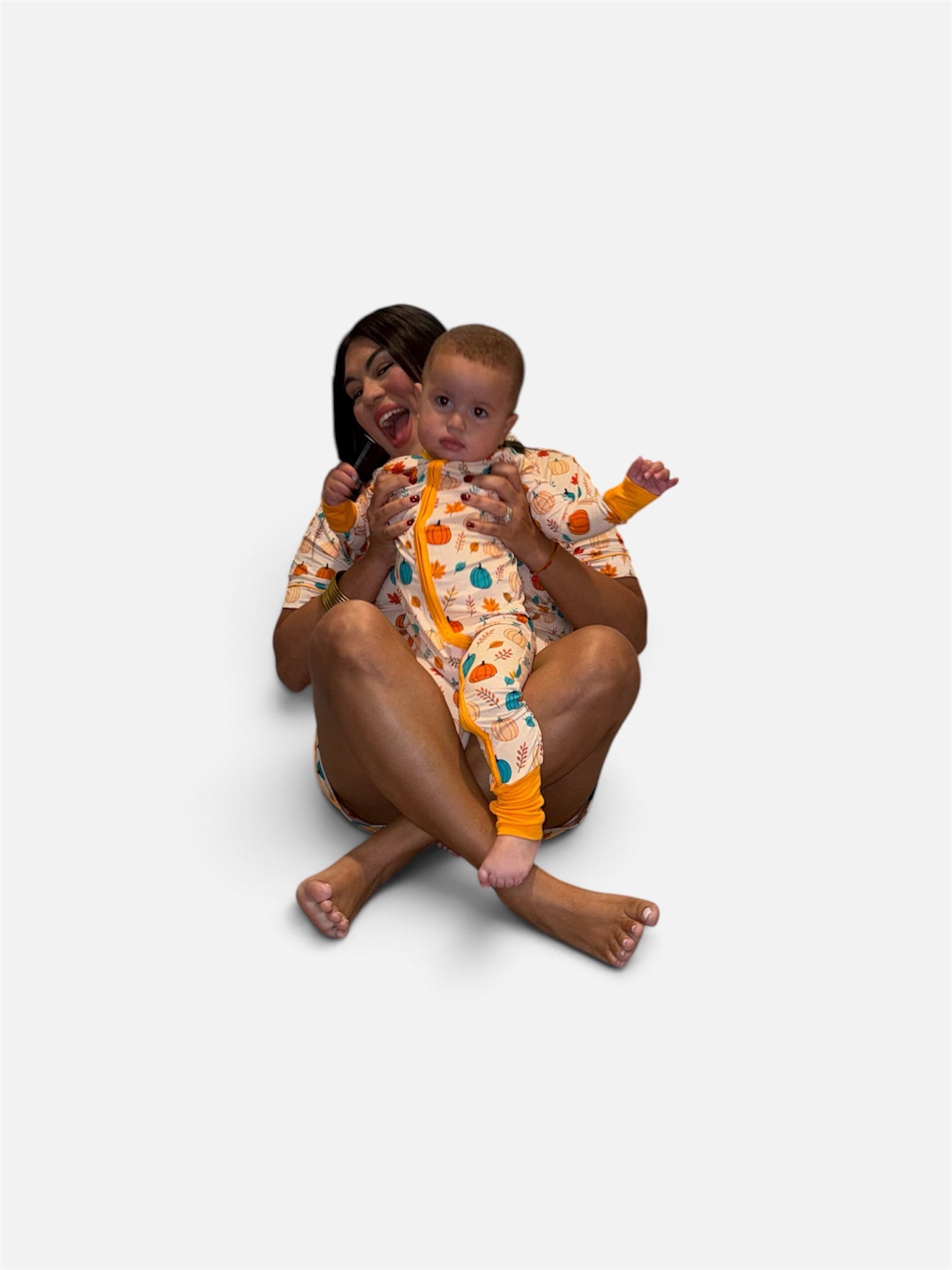 Pumpkin Dreams Mommy & Me Bamboo Pajama Bundle